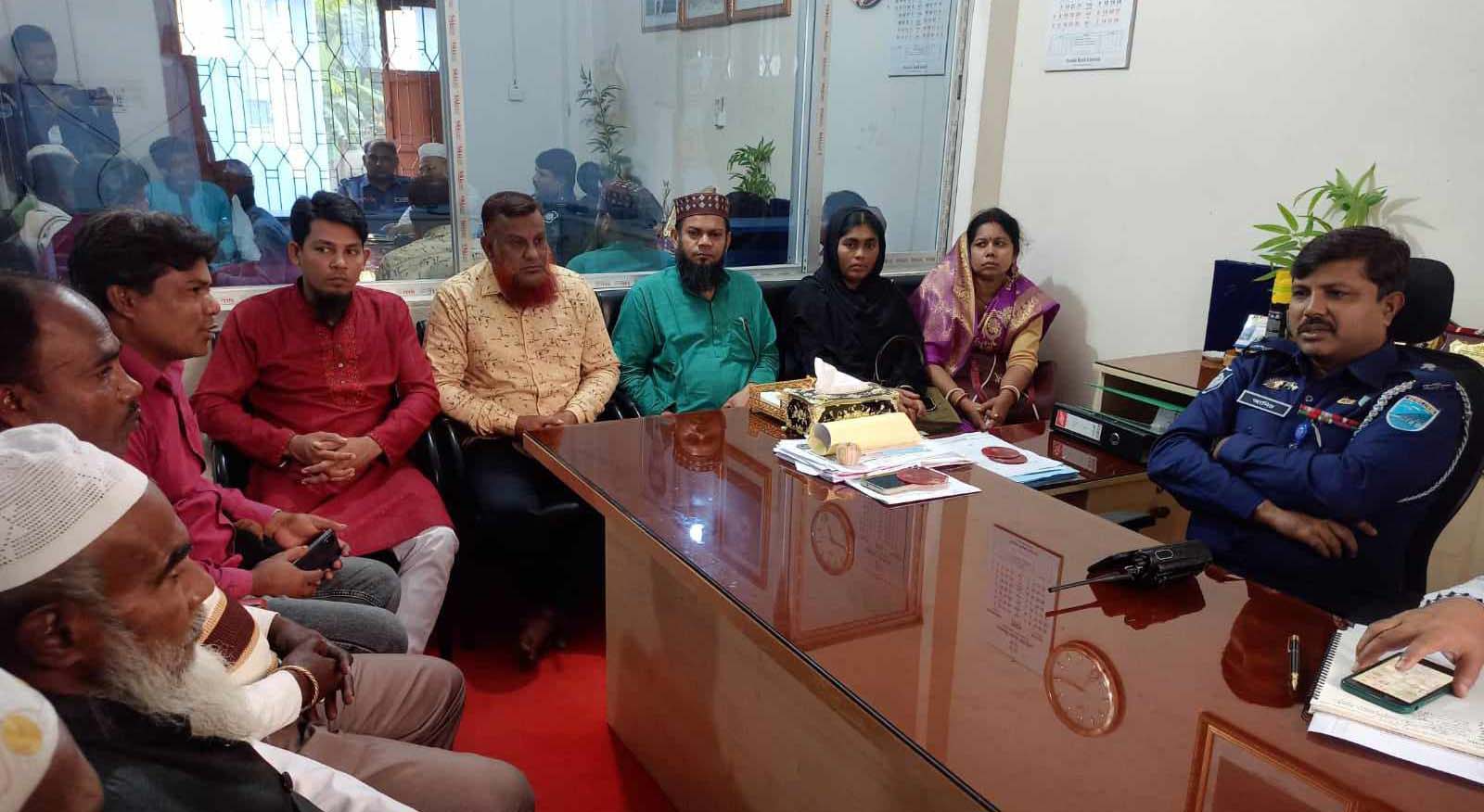 শান্তিপূর্ণ জাতীয় নির্বাচন অনুষ্ঠানের লক্ষ্যে গোপালগঞ্জ সদর থানা ওসির মতবিনিময় সভা