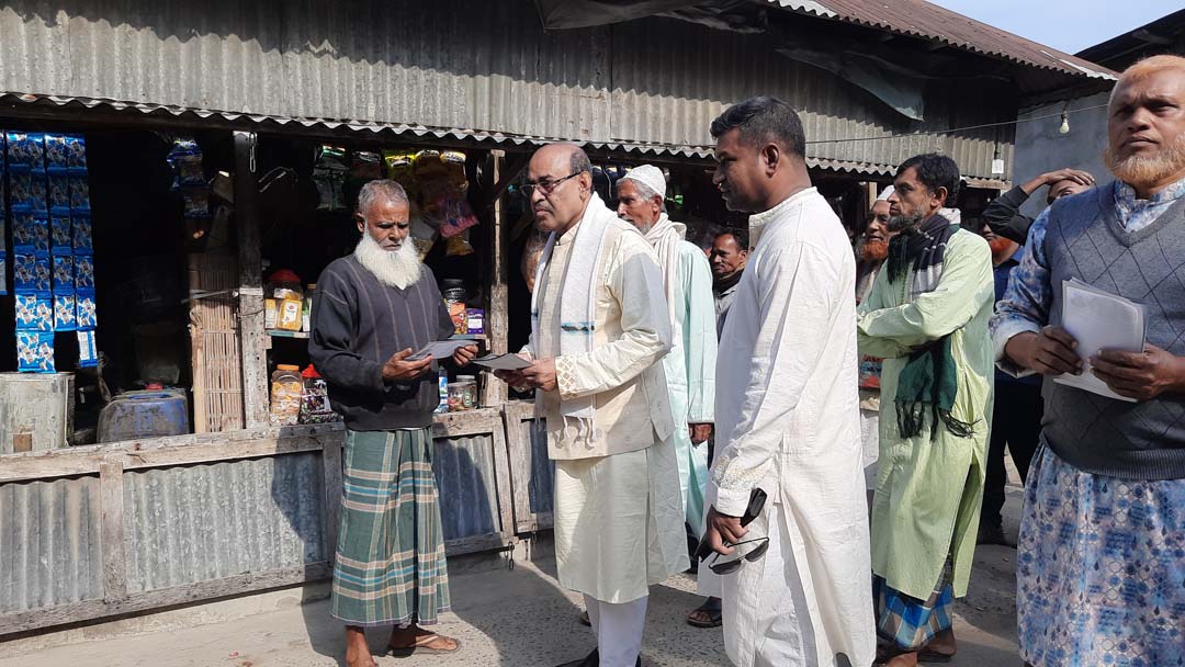 প্রধানমন্ত্রী শেখ হাসিনার আসনে প্রচারে নেমেছে প্রতিদ্বন্দ্বী প্রার্থী এনপিপির শেখ আবুল কালাম