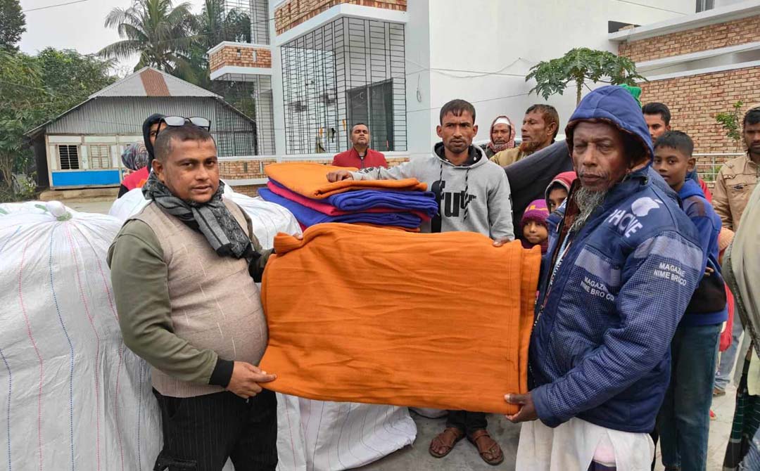 কোটালীপাড়ায় ১হাজার দরিদ্রদের মাঝে কম্বল বিতরণ
