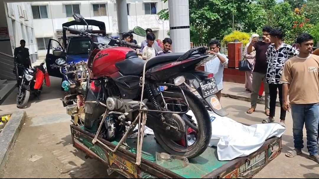 মুকসুদপুরে ট্রাকের ধাক্কায় মোটরসাইকেল চালক নিহত